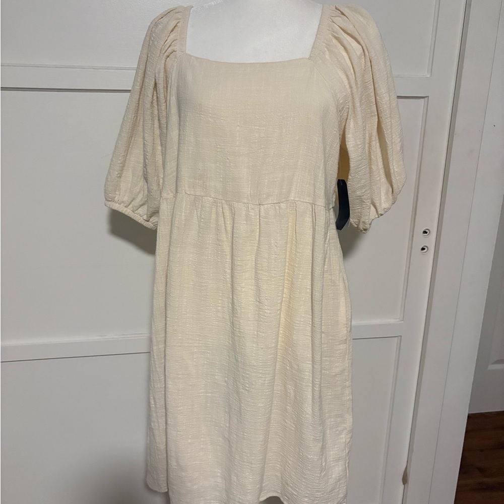 Melrose and Market Cream Puff Sleeve Sundress